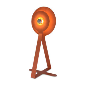 Randogne lamp in orange 81cm high by Philippe Cramer